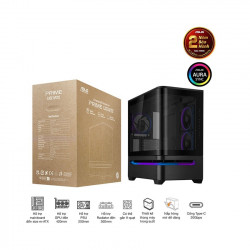 VỎ CASE ASUS Prime AP202TG Black (mATX/ 0 fan)