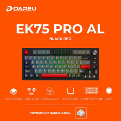 Bàn phím cơ Gaming DareU EK75 Pro AL Black Red DareU Cloud switch