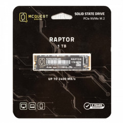 SSD MCQUEST Raptor 1TB M.2 NVMe PCIe Gen 3 x4