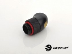 FITTING Bitspower 45 MALE-FEMALE ROTARY (Carbon Black)