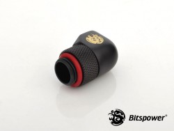 FITTING Bitspower 90 MALE-FEMALE ROTARY (Carbon Black)