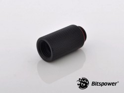 FITTING BITSPOWER EXTEN 30MM MALE-FEMALE (CARBON BLACK)