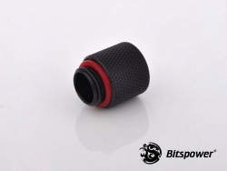Fitting Bitspower Exten 15MM MALE-FEMALE (Carbon Black)