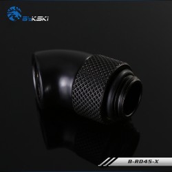 Fitting Bykski Adapter 45 Male – Female Rotary Matt Black