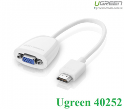 Cáp chuyển đổi HDMI to VGA (không Audio) chính hãng Ugreen 40252 cao cấp