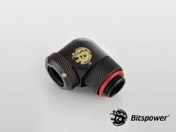 FITTING Bitspower 90+com OD:12 male-female (Carbon Black)