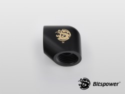 FITTING Bitspower 90 FEMALE-FEMALE (Carbon Black)
