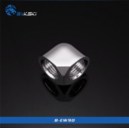 Fitting Bykski 90 female-female (silver)