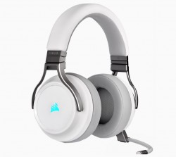 Tai nghe Corsair Virtuoso RGB White Diver 50mm - 7.1 Surround - Slipstream Wireless