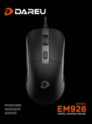 Chuột chơi game DAREU EM928 (PixArt PAW3389, LED RGB)