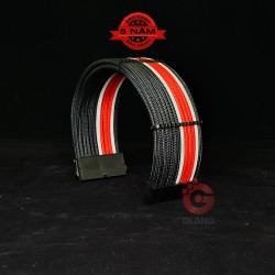 Dây nguồn bọc lưới Gland Carbon ( 24pin )