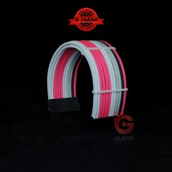 Dây nguồn bọc lưới Gland Pink Style ( 24pin )
