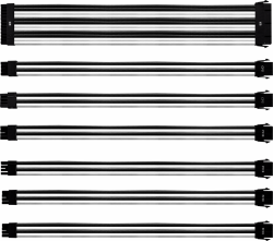 Dây nguồn bọc lưới Coolermaster SLEEVED EXTENSION CABLE KIT (White/ Black)