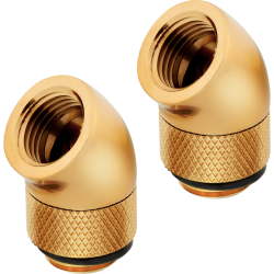 Fitting Corsair Hydro X Series 45° Rotary Adapter Twin Pack — Gold