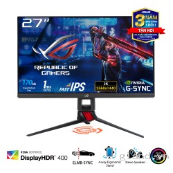 Màn hình Asus ROG Strix XG279Q Gaming WQHD, Fast IPS,170Hz, 1ms, ELMB SYNC, G-SYNC, DisplayHDR™ 400