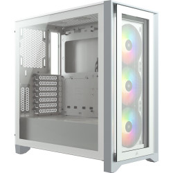 Vỏ case Corsair 4000X - Tempered Glass - White