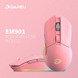 Chuột chơi game DAREU EM901 RGB - PINK (BRAVO ATG4090 sensor)