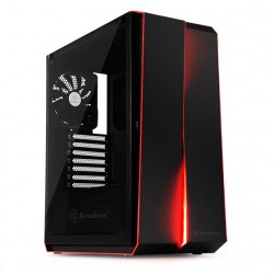 Vỏ case Silverstone REDLINE SERIES RL07  Tempered Glass Black