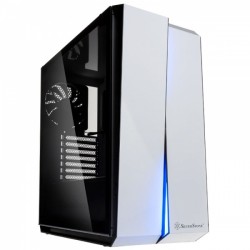 Vỏ case Silverstone REDLINE SERIES RL07 Tempered Glass White