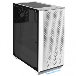Vỏ case Silverstone PM02W-G Tempered Glass White