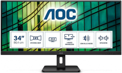 Màn hình AOC Q34E2A/74 (34inch/UWHD/IPS/75Hz/4ms/300nits/HDMI+DP/Loa)