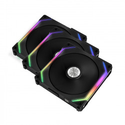 Fan Case LIAN-LI UNI Fan SL 120 Triple Black (LED ARGB -Fan ghép nối không dây ,điều tốc PWM)