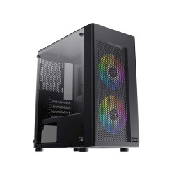 Vỏ case XIGMATEK AERO 2F (EN46591) - M-ATX, 1 SIDE TEMPERED GLASS, 2 FAN X20F