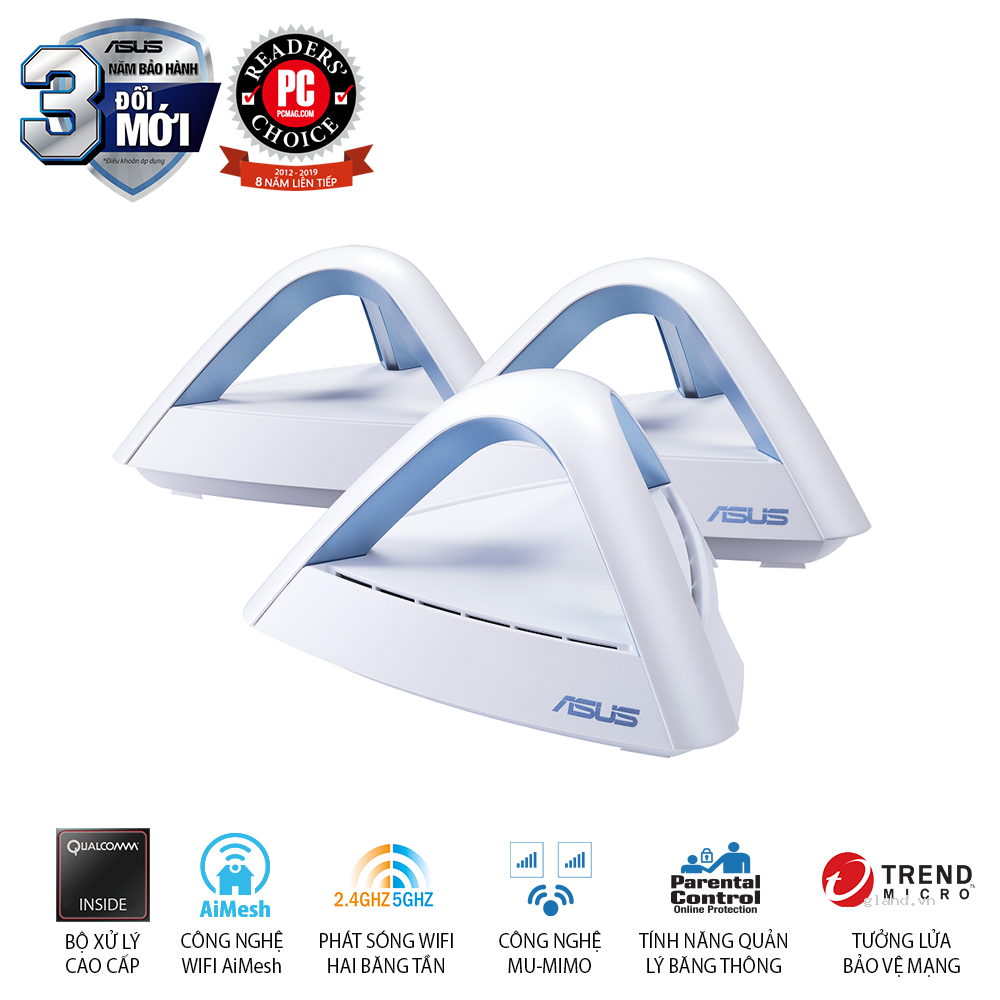 Router ASUS Lyra Trio Map-AC1750 (3PK) MESH WI-FI SYSTEM