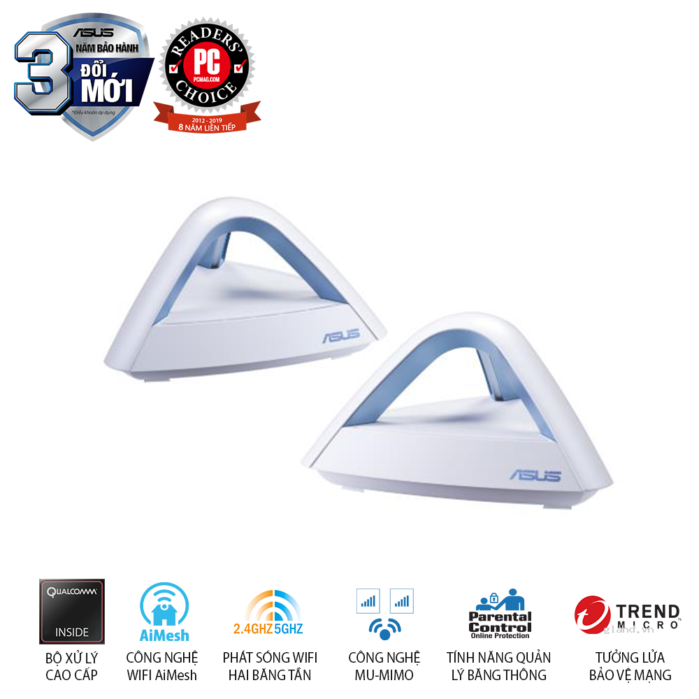 Router ASUS Lyra Trio Map-AC1750 (2PK) MESH WI-FI SYSTEM