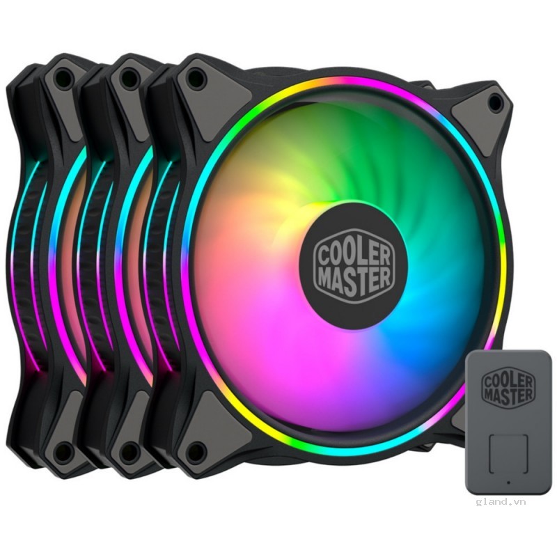 Fan case Cooler Master MASTERFAN MF120 HALO BLACK EDITION (pack3)
