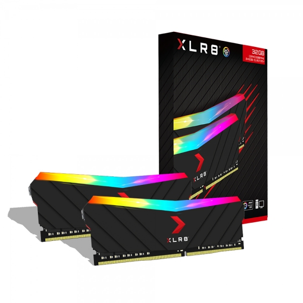 Ram PNY XLR8 2x8GB DDR4 3200MHz RGB Black