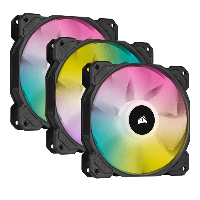 Fan case Corsair SP120 RGB ELITE kèm Node Core ( Pack 3 )