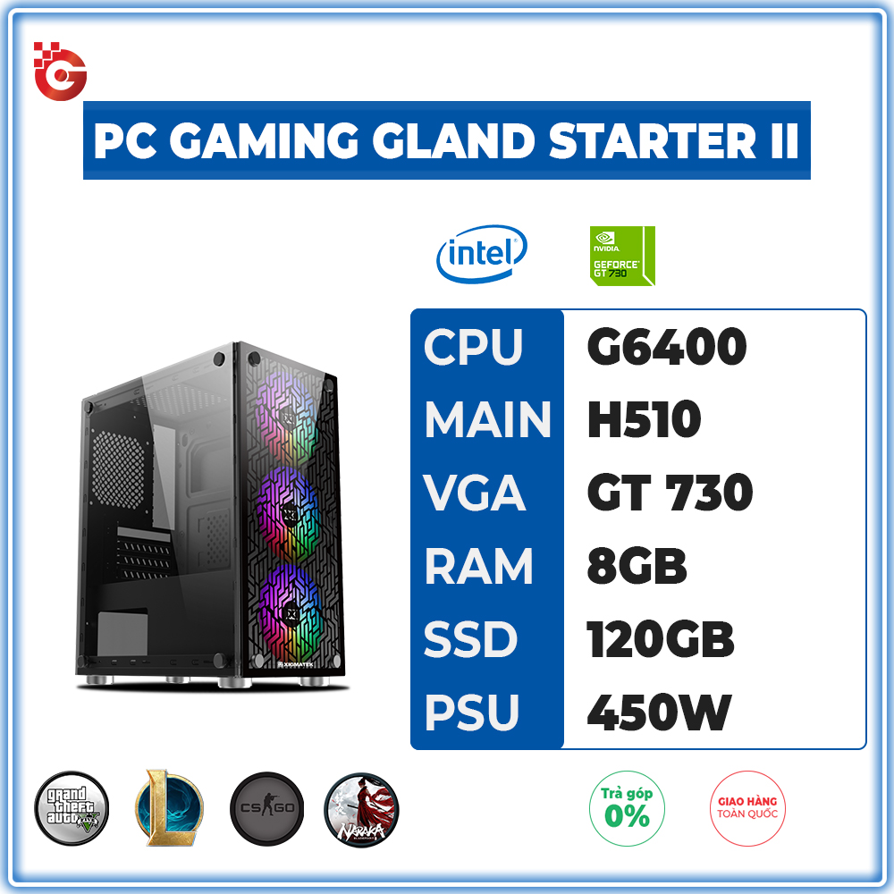Bộ PC Gaming Gland Starter II