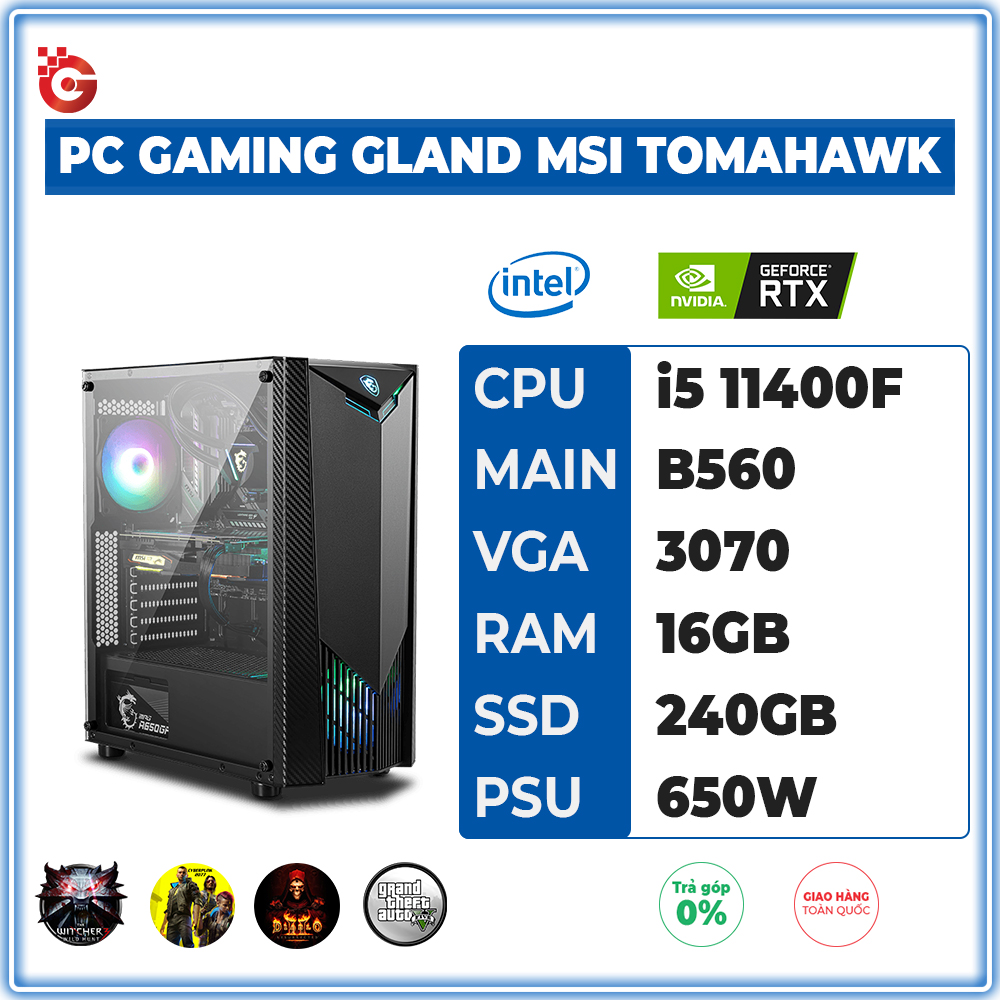 PC Gaming Gland MSI TOMAHAWK