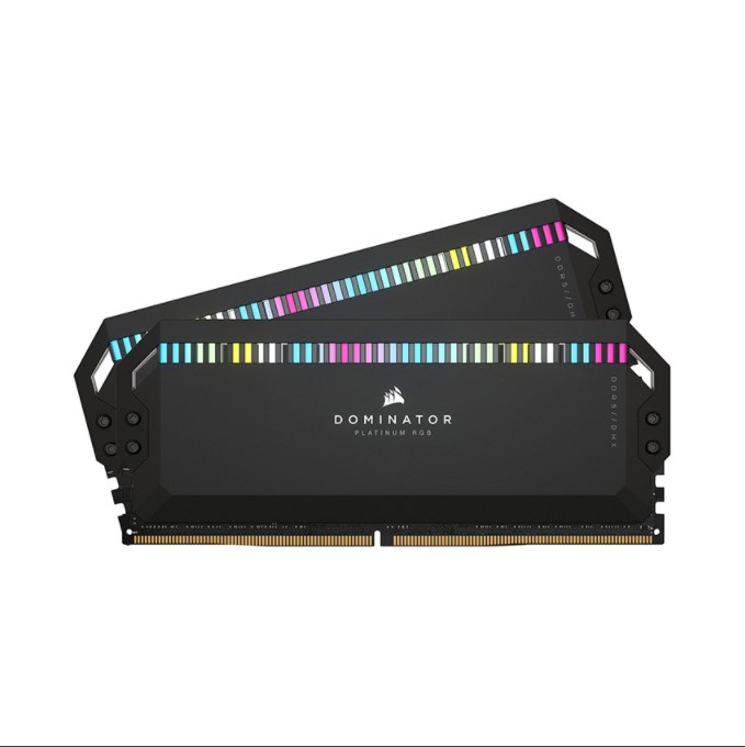 Ram CORSAIR DOMINATOR PLATINUM RGB 32GB (2x16GB) DDR5 DRAM 5600MHz C36 Memory Kit — Black